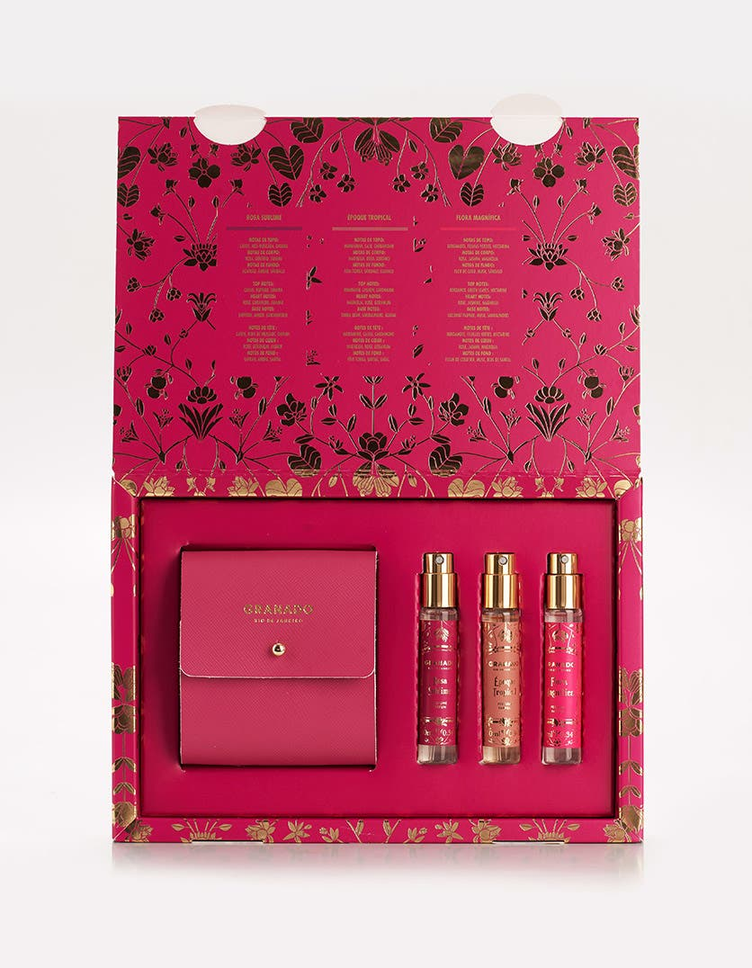 Trio Perfumaria & Estojo Rosa Sublime