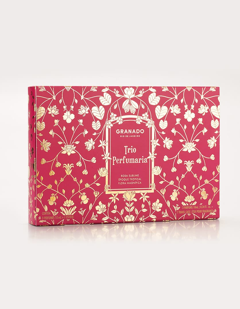 Trio Perfumaria & Estojo Rosa Sublime