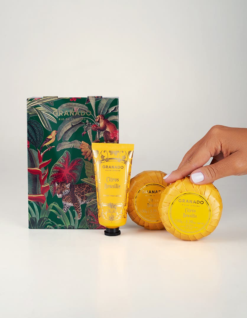 Kit Lata Creme Mãos & Sabonete em Barra Citrus Brasilis