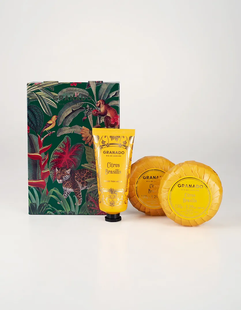 Kit Lata Creme Mãos & Sabonete em Barra Citrus Brasilis