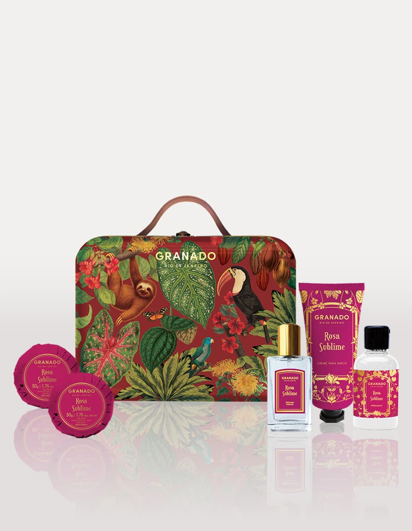 Kit Mala Rosa Sublime | Coleção Amazônico