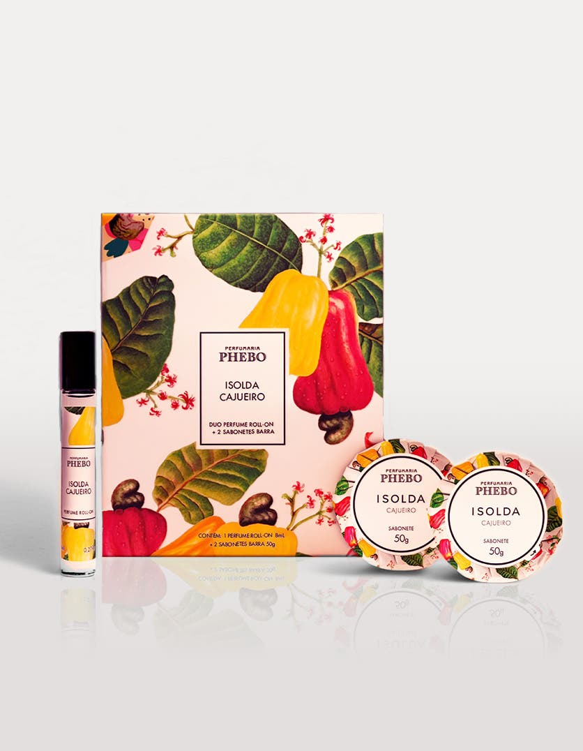 Kit Perfume Roll-On & Sabonete em Barra Isolda Cajueiro