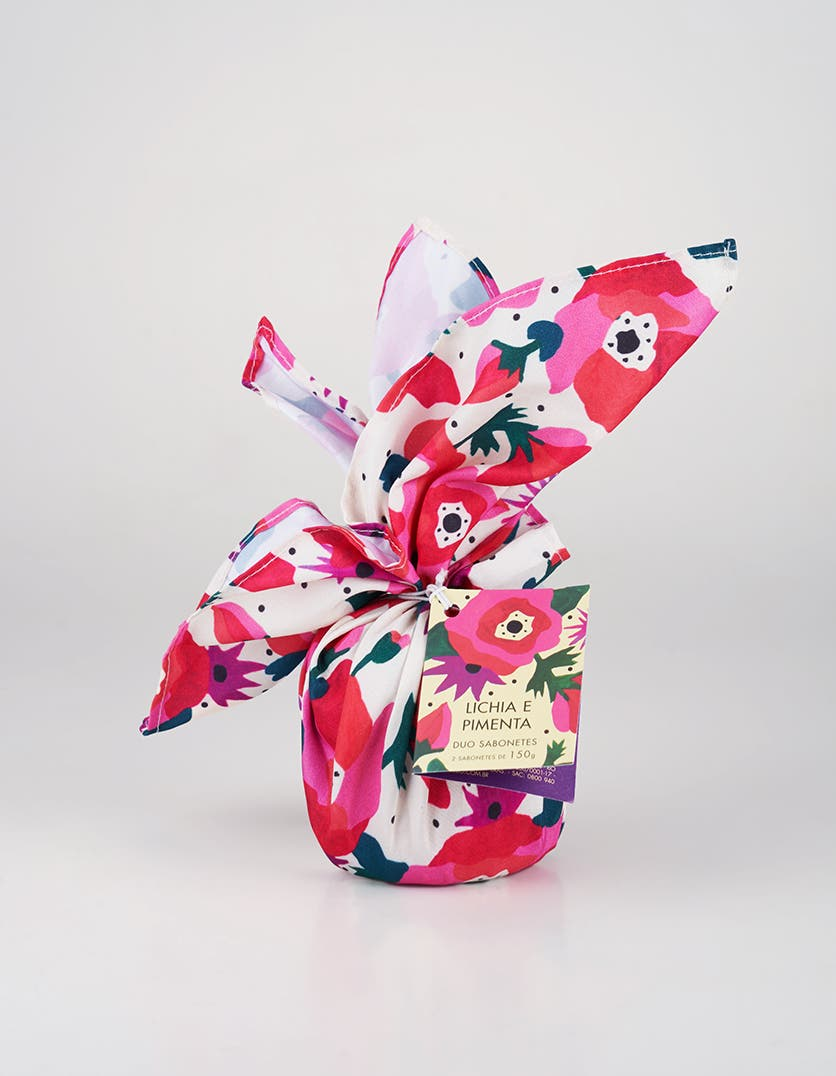 Kit Sabonete em Barra Lenço Lichia e Pimenta