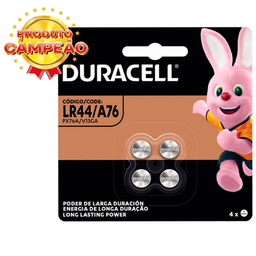 BATERIA LR44 ALCAL.1,5V 4UN DURACEL