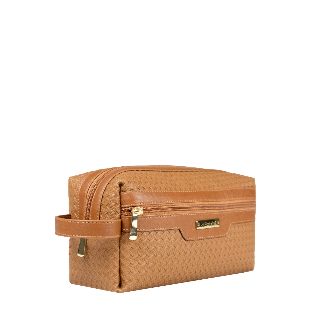 Necessaire Estojo Tressê EX639 Le Postiche CARAMELO UN