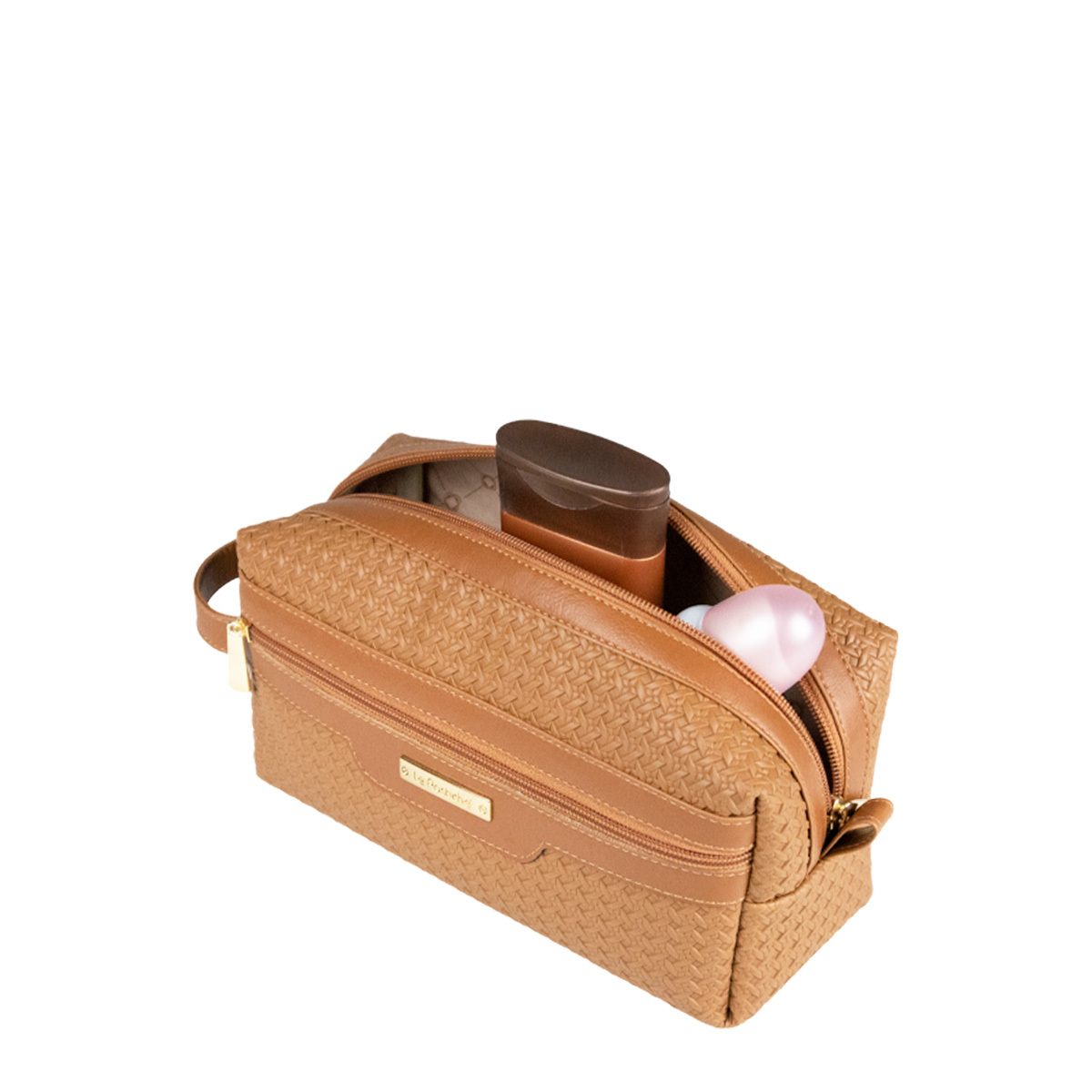 Necessaire Estojo Tressê EX639 Le Postiche CARAMELO UN